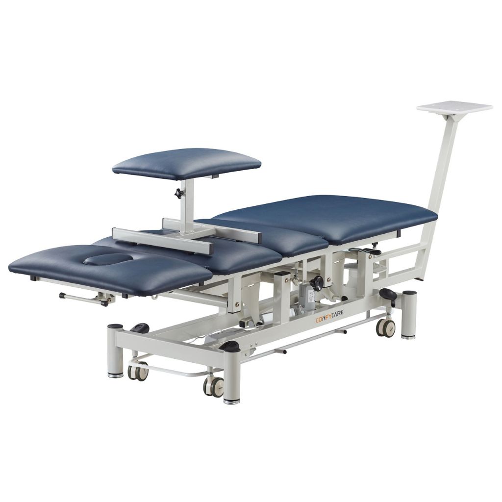 Pacific Medical Traction Table And Flextion Stool Navy Blue