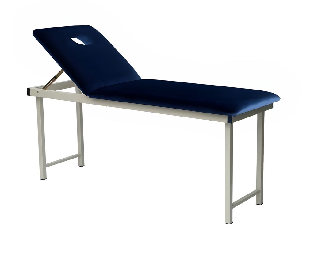 Pacific Medical Fixed Height Free Standing Table Navy Blue With Facehole