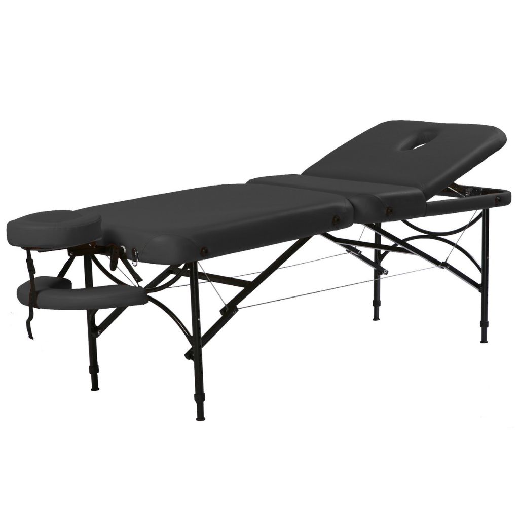Pacific Medical 3 Section Portable Massage Table Black