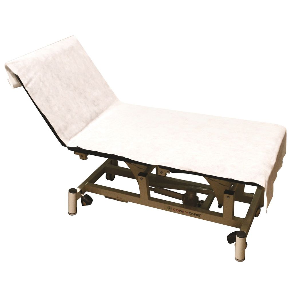 Pacific Medical Bed Sheets Non-Woven White 40gsm PP 2400x700mm Carton of 100