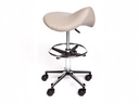 Pacific Medical Premium Saddle Stool With Foot Ring Grey