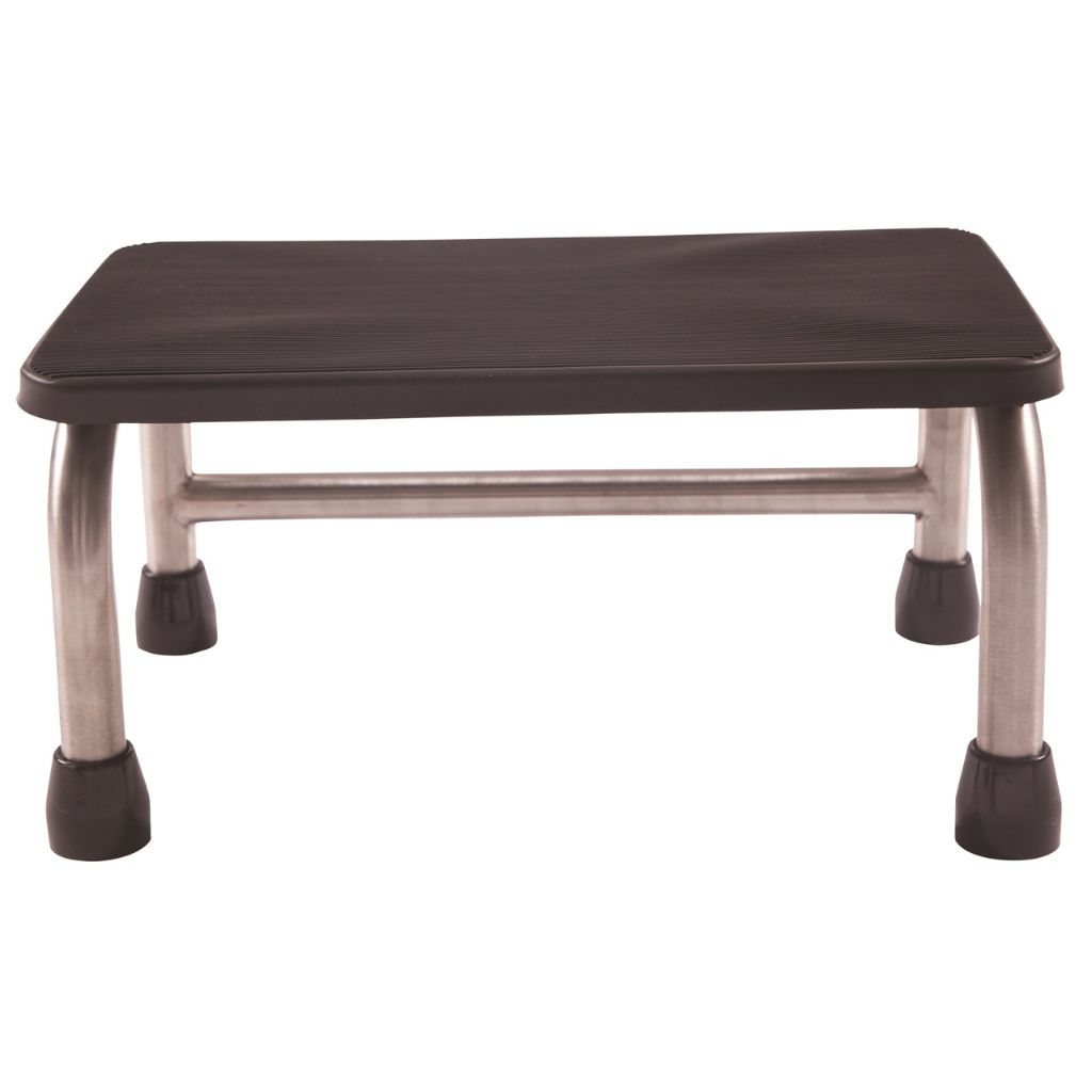 Pacific Medical Single Metal Step With Rubber Non Slip Surface