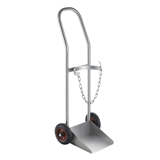 Pacific Medical Stainless Steel Oxygen Trolley