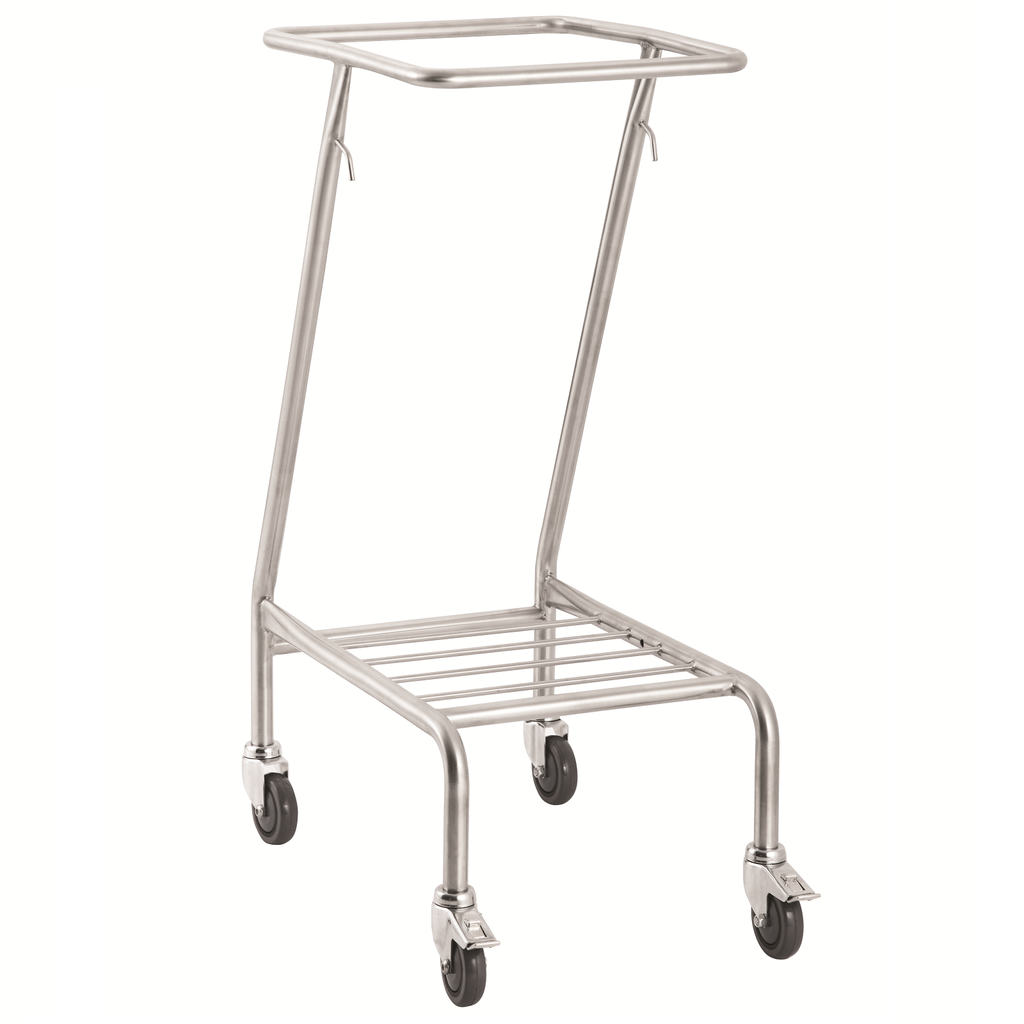 Pacific Medical Stainless Steel Single Linen Trolley
