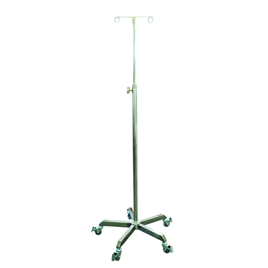 Pacific Medical 2 Hook Stainless Steel IV Pole