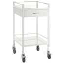 Pacific Medical Powder Coated Steel Trolley Single 1 Drawer