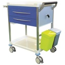 Pacific Medical Treatment Trolley 2 Drawer Blue