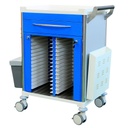 Pacific Medical Medical Records Trolley 1 Drawer Blue