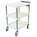 Pacific Medical Instrument Trolley 1 Shelf White