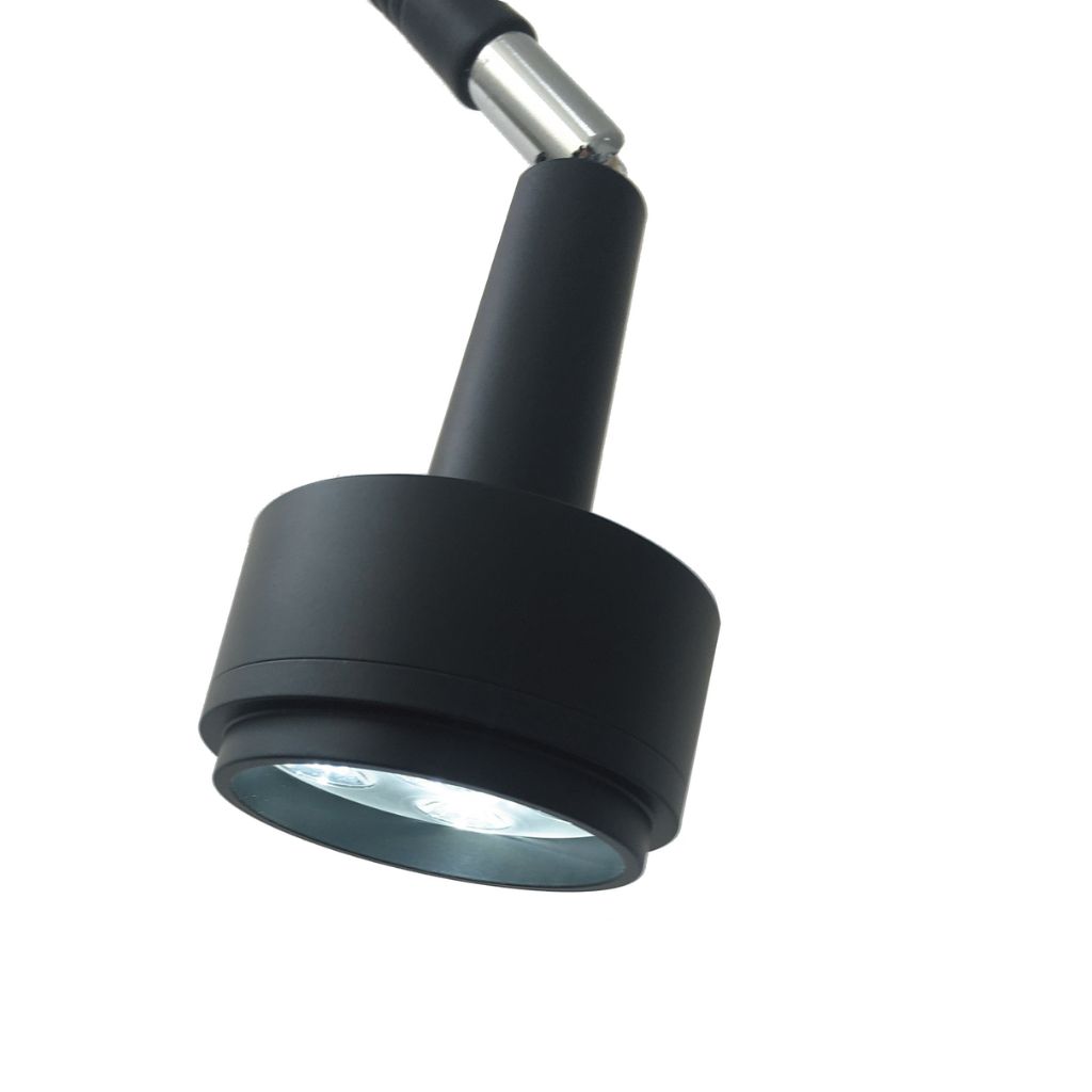 Pacific Medical 6W LED Examination Light Black Including Mobile Base & Wall Mount