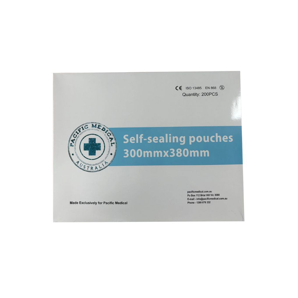 Pacific Medical Self Sealing Autoclave Pouch 300x380mm Box of 200