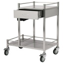 Pacific Medical Stainless Steel Oxygen Trolley Single 1 Drawer
