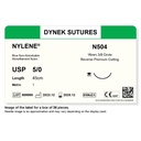 Dynek Nylene Blue Synthetic Non Absorbable 5/0x45cm On 16mm 3/8 Sutures N504 Box Of 36