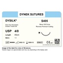Dynek Dysilk Black Natural Non Absorbable 4/0x45cm On 19mm 3/8 Sutures S405 Box Of 36