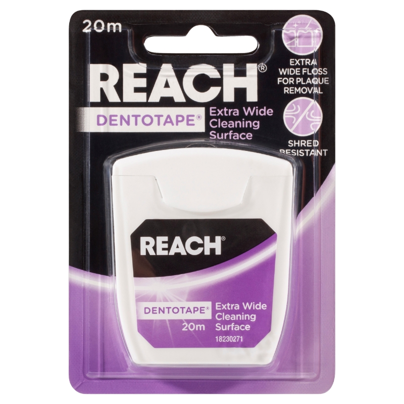 Reach Dentotape Waxed Blister Pack 20m - Box Of 6