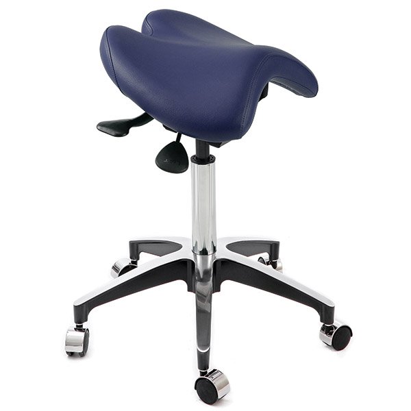 Winbex Kimi Saddle Seat Stool Navy Blue