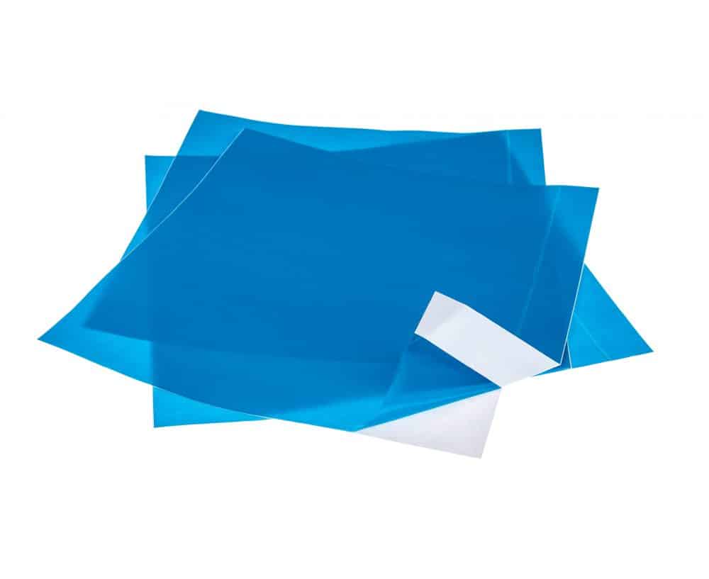MDDI Adhesive Film Blue 20x20cm Box of 50 Packs