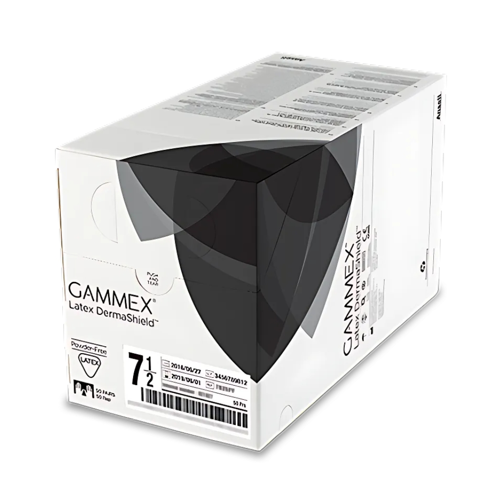 Gammex Latex Dermashield Powder Free Sterile Gloves Box Of 50