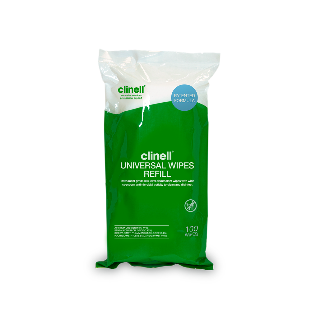 Clinell Universal Wipes Refill Of 100