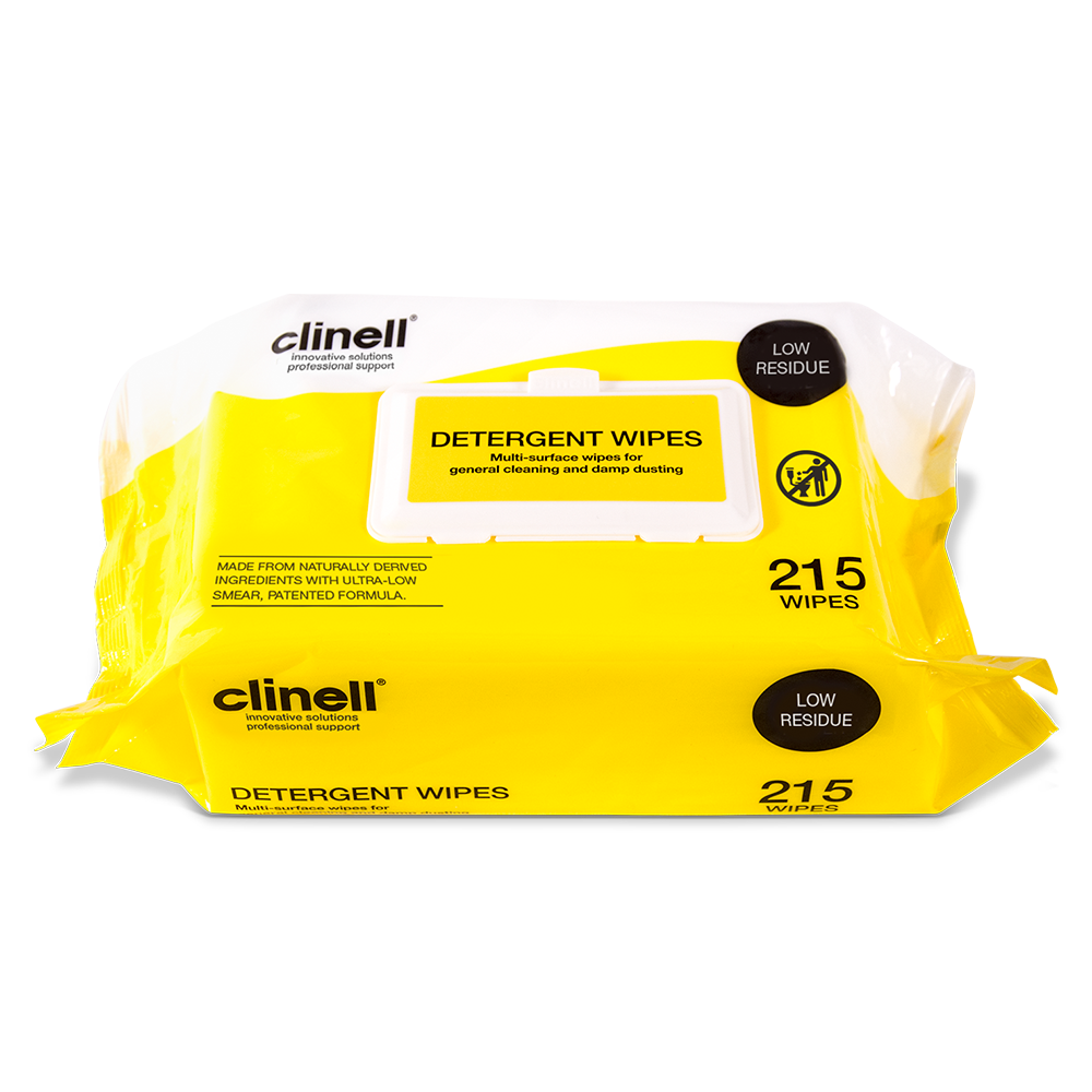 Clinell Detergent Wipes Pack Of 215