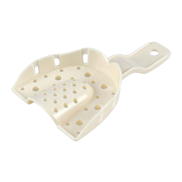 Hager & Werken Miratray Disposable Impression Trays Plastic White Medium Lower Pack Of 12