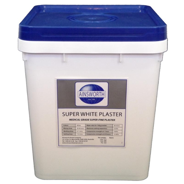 Ainsworth Super White Plaster 20kg Pail