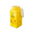 FitTank Sharps Container Screw Top With Oval Insert 1.4 Litre