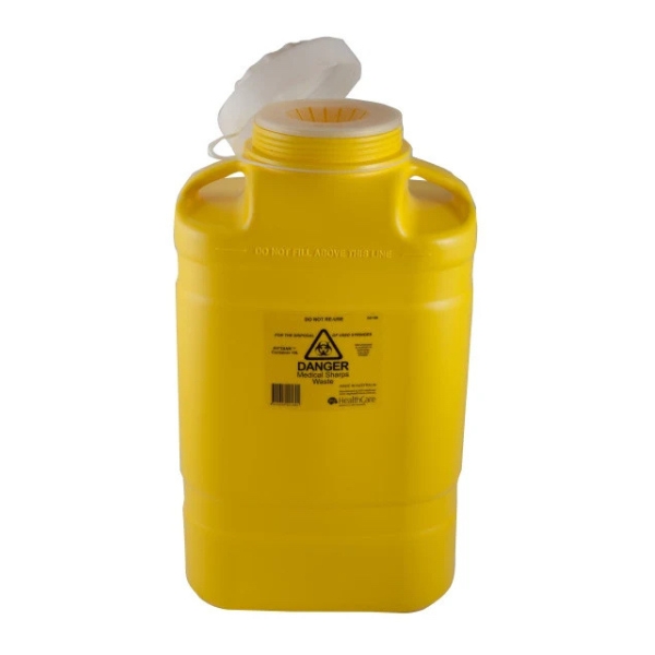 FitTank Sharps Container Screw Lid With Insert 19 Litre