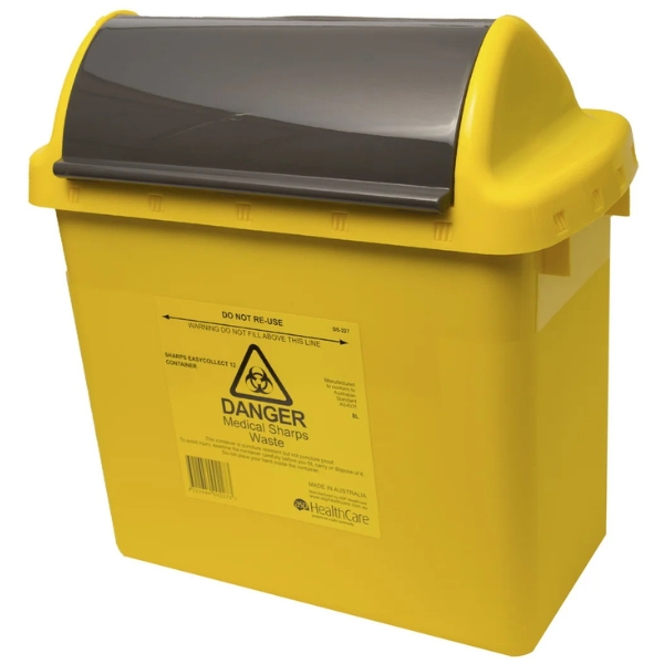 EasyCollect 12 Sharps Container Yellow 8 Litre