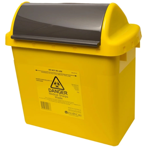 EasyCollect 12 Sharps Container Yellow 8 Litre No Tray