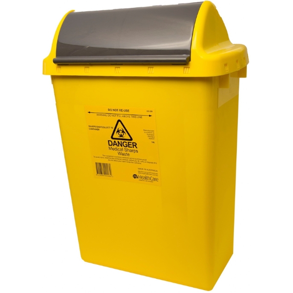 EasyCollect 18 Sharps Container Yellow 14 Litre