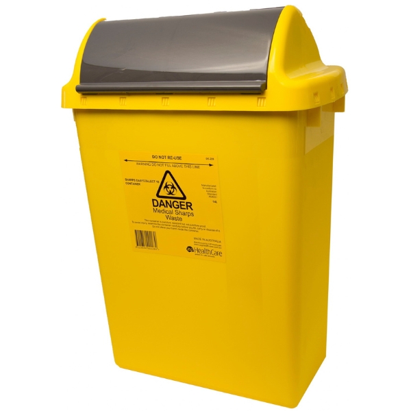 EasyCollect 18 Sharps Container Yellow 14 Litre No Tray