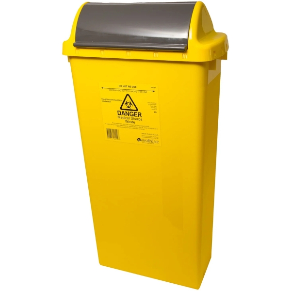 EasyCollect 25 Sharps Container Yellow 21 Litre