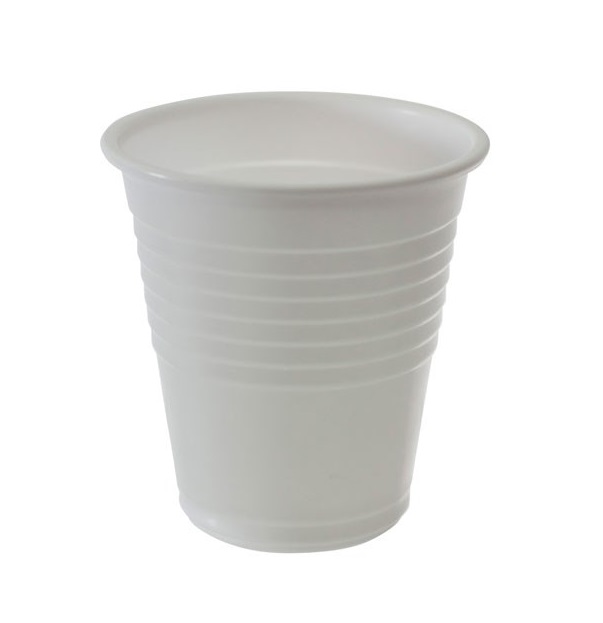 Capri Plastic Cups White 180ml Carton Of 1000