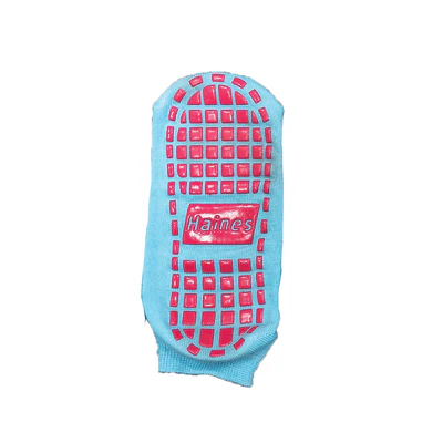 Haines SallySock Non-Slip Patient Socks Magenta Grips Small Carton Of 100 Pairs