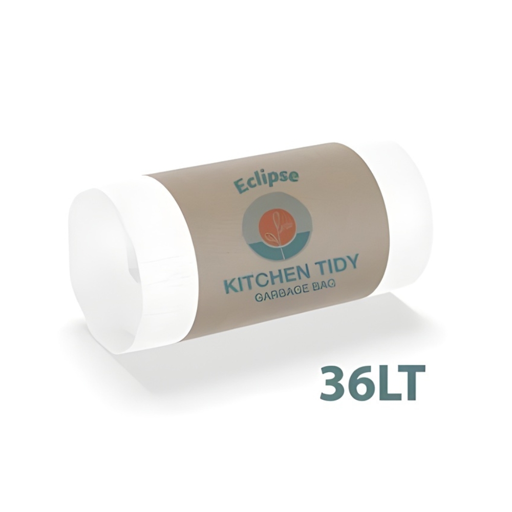 Kitchen Tidy Bin Liners White 36 Litre Carton of 1000 / 20 Rolls of 50