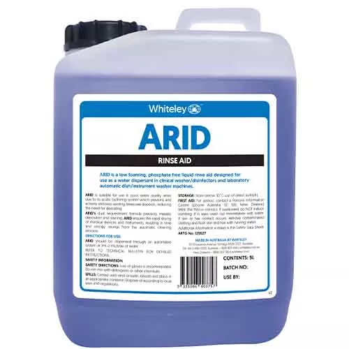 Whiteley Arid Rinse Aid Squat 5 Litres