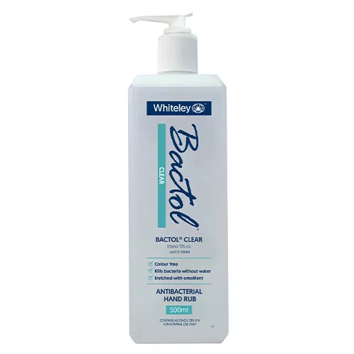 Whiteley Bactol Clear Antibacterial Hand Rub 500ml