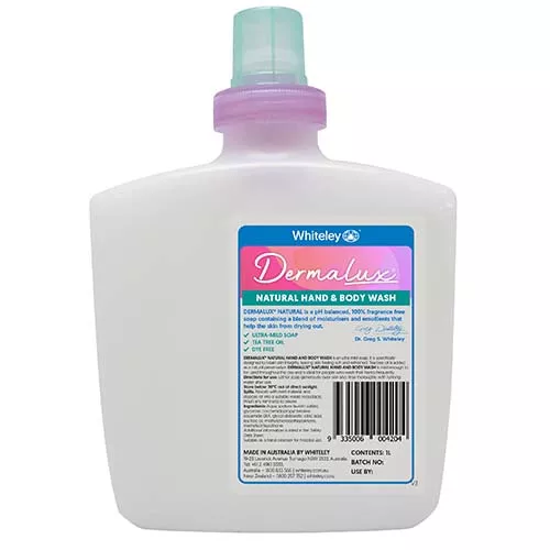 Whiteley Dermalux Natural Hand And Body Wash 1 Litre