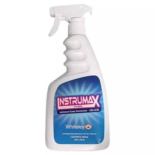 Whiteley Instrumax Pink Instrument Grade Disinfectant Low Level Trigger Spray 500ml