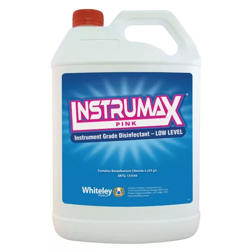 Whiteley Instrumax Pink Instrument Grade Disinfectant Low Level 5 Litres