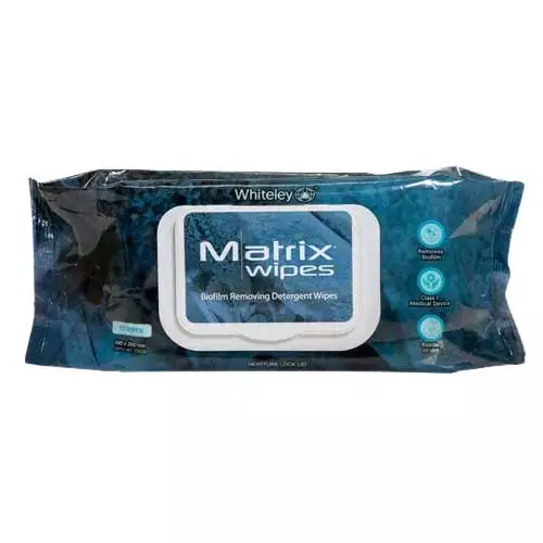 Whiteley Matrix Biofilm Removing Detergent Wipes