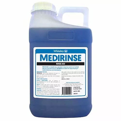 Whiteley Medirinse Rinse Aid Wide Neck 5 Litres