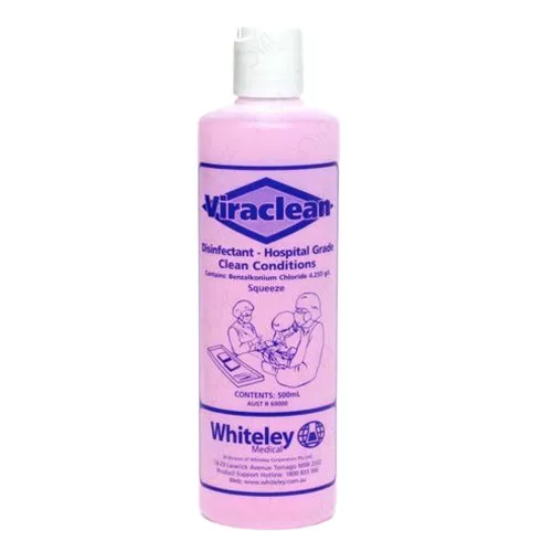 Whiteley Viraclean Hospital Grade Disinfectant Squeeze Bottle 500ml