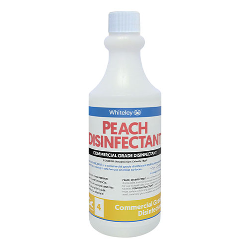 Whiteley Peach Disinfectant Commercial Grade Empty Bottle 500ml