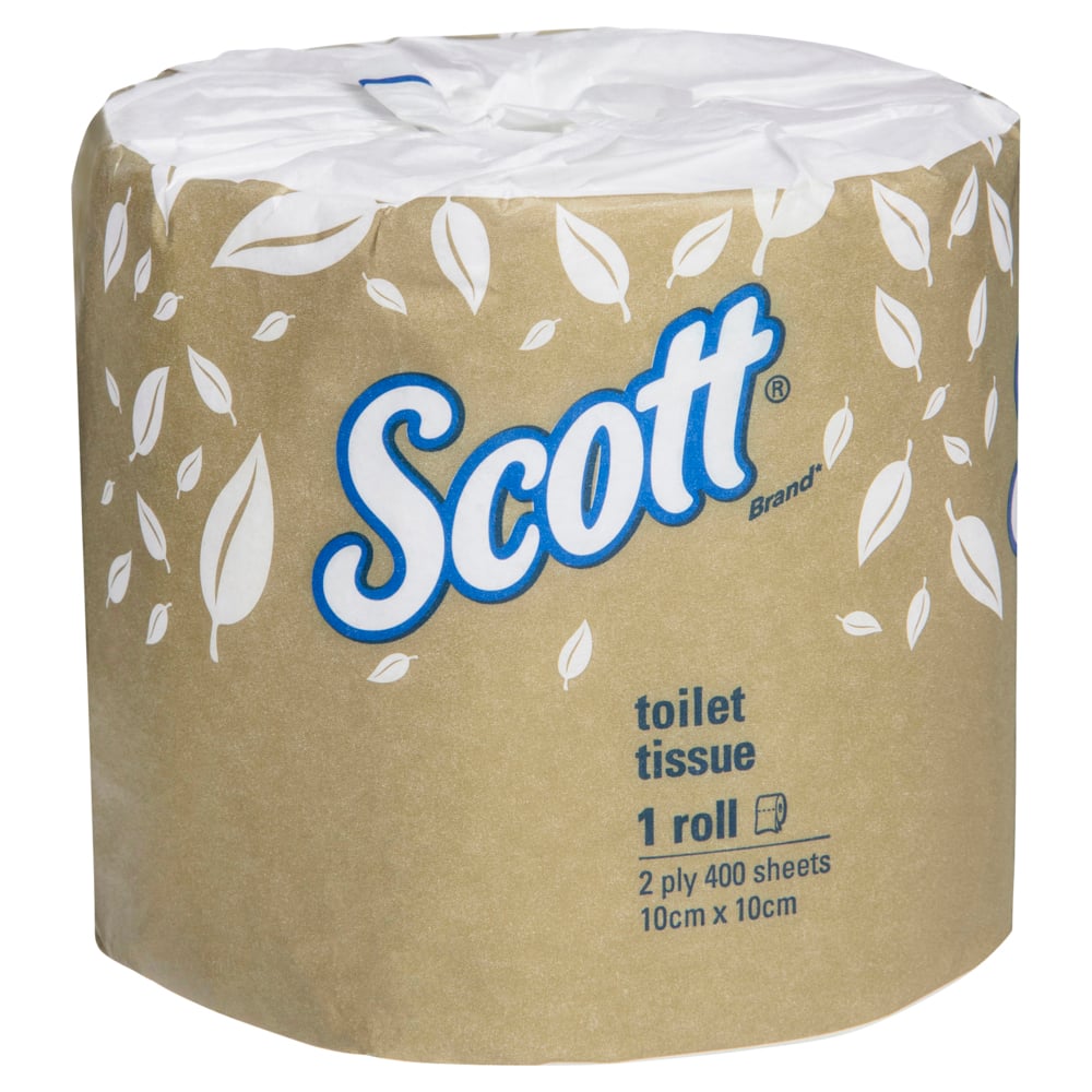 Scott Toilet Tissue 2 Ply 400 Sheets Rolls KC5741 Carton Of 48 Rolls