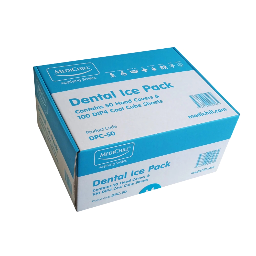 MediChill Dental Ice Pack Head Covers And Cool Cube Sheets Box Of 50