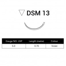 Glycolon 5/0 13mm Circle Reverse Cut Violet Sutures 70cm DSM 13 Box Of 24