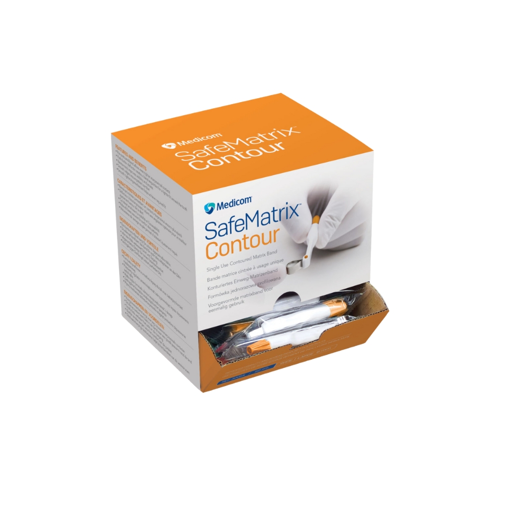 Medicom SafeMatrix Band Contour Wide 6mm Orange Box Of 50