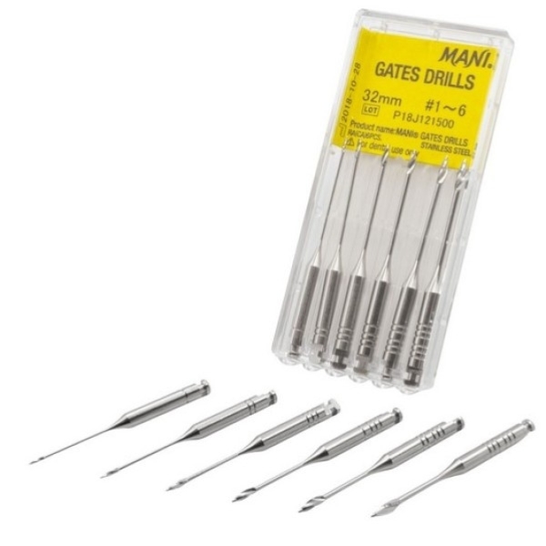 Mani Gate Glidden Drill 32mm #1 Pack Of 6